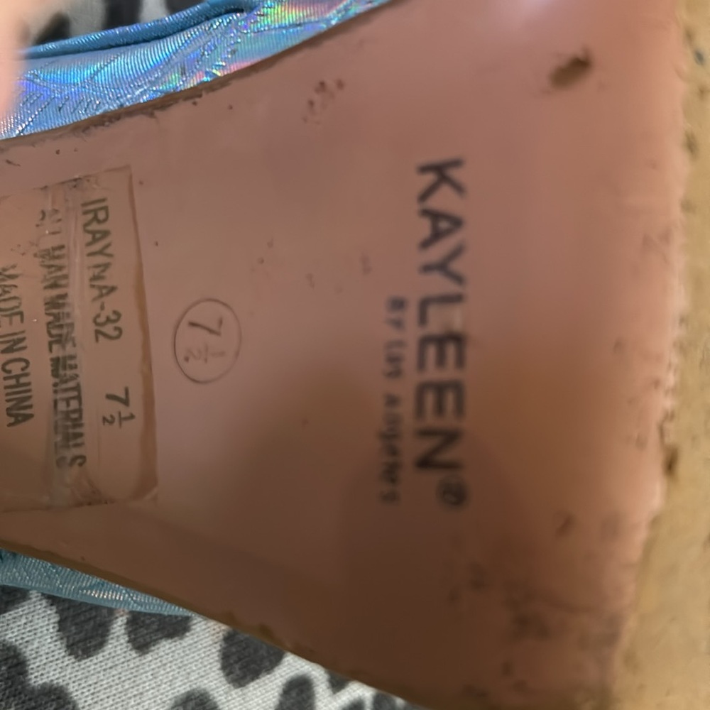 Blue Platform Boots - image 5